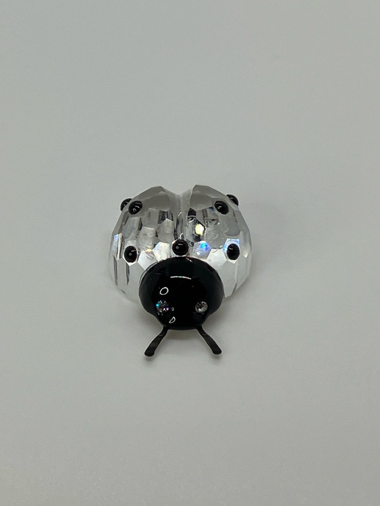 Swarovski Other - Swarovski Crystal LadyBug Lady Bug Mini 190858 Clear Crystal Black Head & Spots